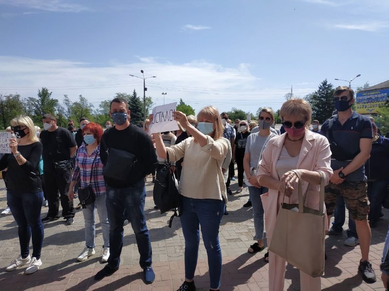 Підприємці на мітингу в травні