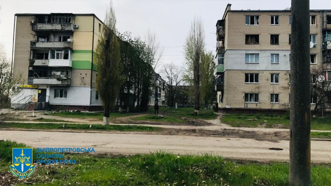 Наслідки ракетних обстрілів у Новомосковському районі, 21 квітня 2022 року.