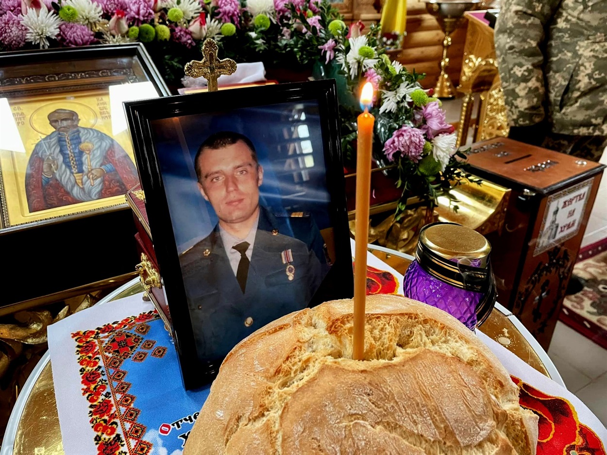 Портрет полеглого захисника Віктора Касьяненка