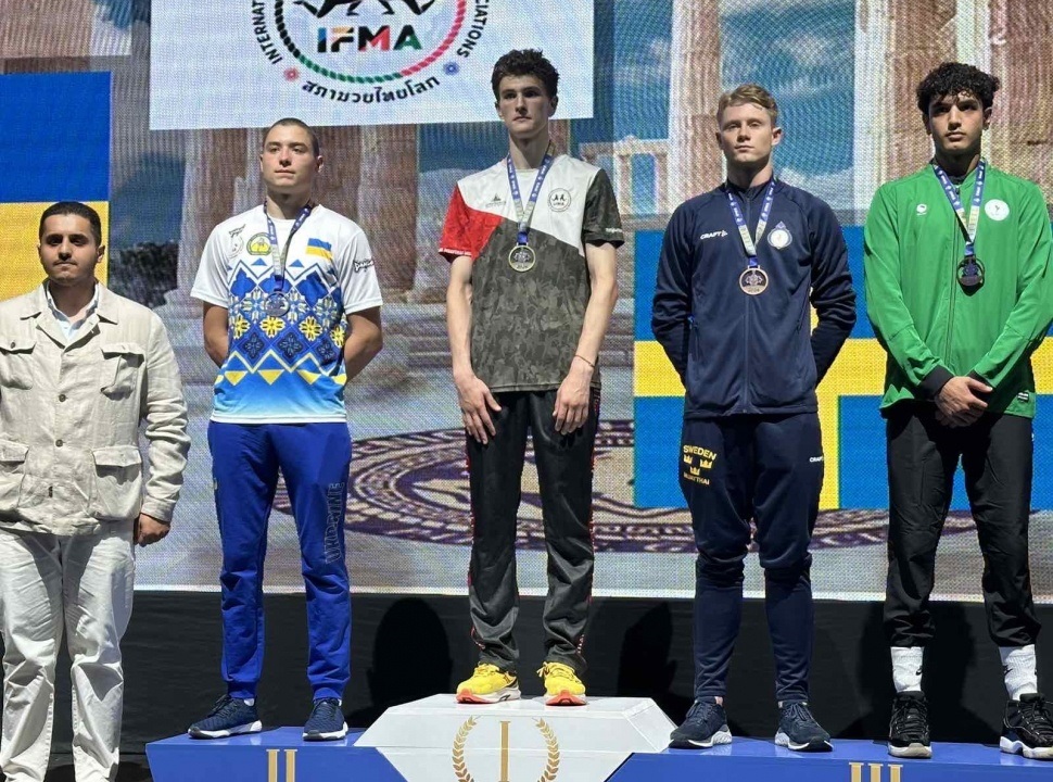 Дмитро Шелесько на п'єдесталі